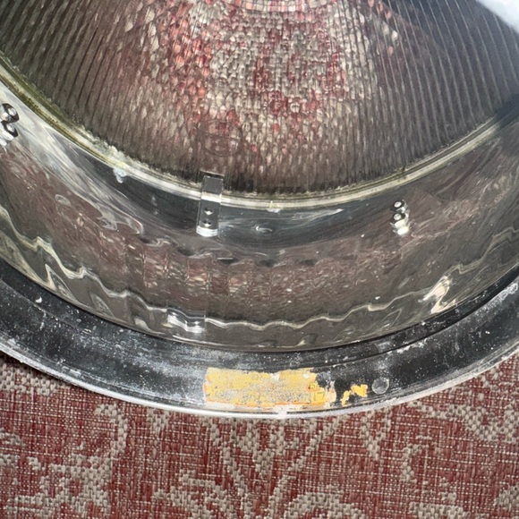 Vtg 1950’s LM Holophane GUMBALL STREET LIGHT Industrial Prismatic Acorn Fixture - Picture 8 of 14